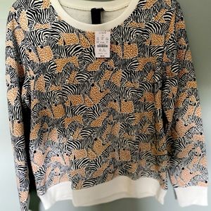 COPY - J.Crew Animal Print Sweatshirt- BRAND NEW